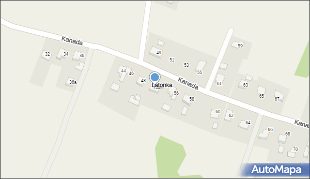 Witkowice, Kanada, 52, mapa Witkowice