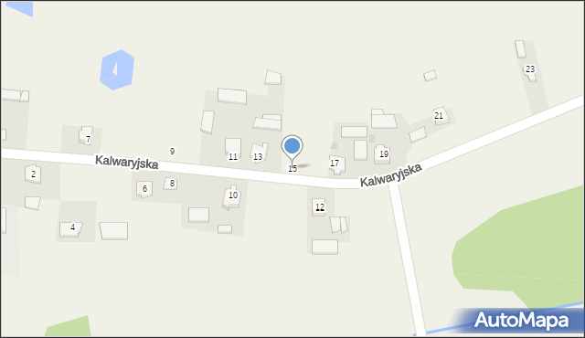 Wiżajny, Kalwaryjska, 15, mapa Wiżajny