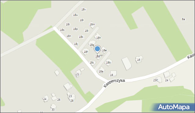 Wodzisław Śląski, Kasperczyka Ewalda, ks., 18d, mapa Wodzisławia Śląskiego