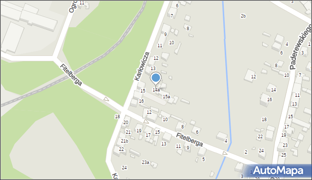 Wojkowice, Karłowicza, 14a, mapa Wojkowice