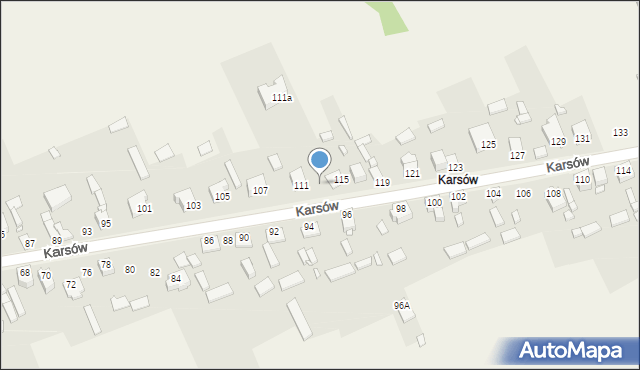 Wojkowice Kościelne, Karsów, 113, mapa Wojkowice Kościelne