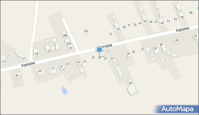 Wojkowice Kościelne, Karsów, 18, mapa Wojkowice Kościelne