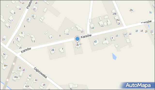 Wojkowice Kościelne, Karsów, 4b, mapa Wojkowice Kościelne
