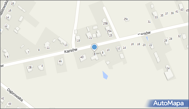 Wojkowice Kościelne, Karsów, 6, mapa Wojkowice Kościelne