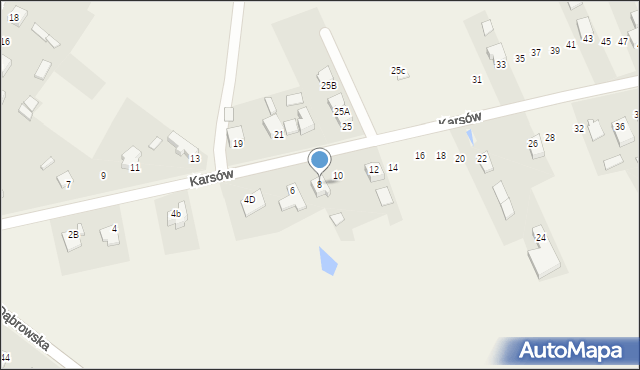 Wojkowice Kościelne, Karsów, 8, mapa Wojkowice Kościelne