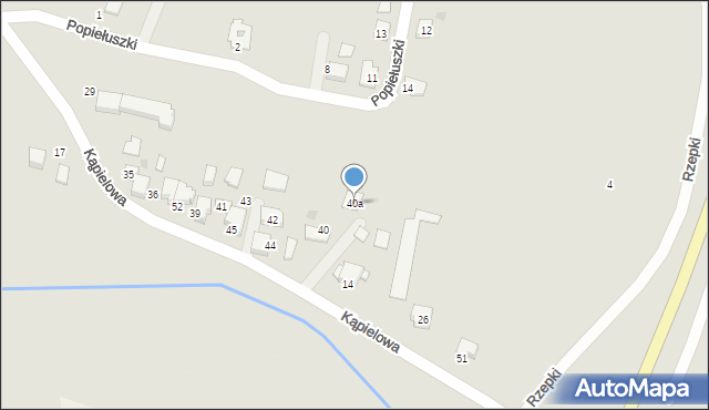 Wojnicz, Kąpielowa, 40a, mapa Wojnicz