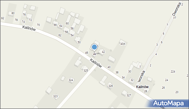 Wola Kalinowska, Kalinów, 44, mapa Wola Kalinowska