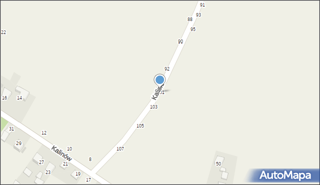 Wola Kalinowska, Kaliski, 101, mapa Wola Kalinowska