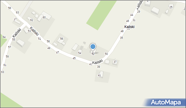 Wola Kalinowska, Kaliski, 52, mapa Wola Kalinowska