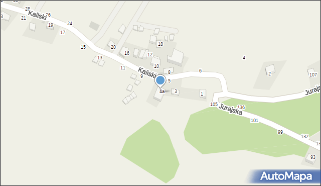 Wola Kalinowska, Kaliski, 7, mapa Wola Kalinowska