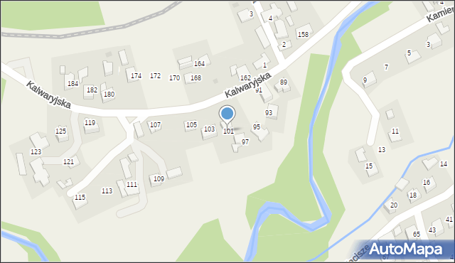 Wola Radziszowska, Kalwaryjska, 101, mapa Wola Radziszowska