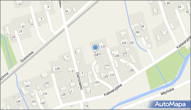 Wola Radziszowska, Kalwaryjska, 118, mapa Wola Radziszowska