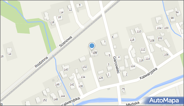 Wola Radziszowska, Kalwaryjska, 130, mapa Wola Radziszowska