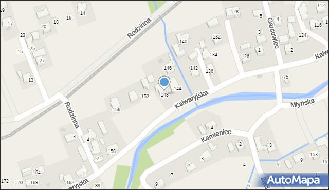 Wola Radziszowska, Kalwaryjska, 148, mapa Wola Radziszowska