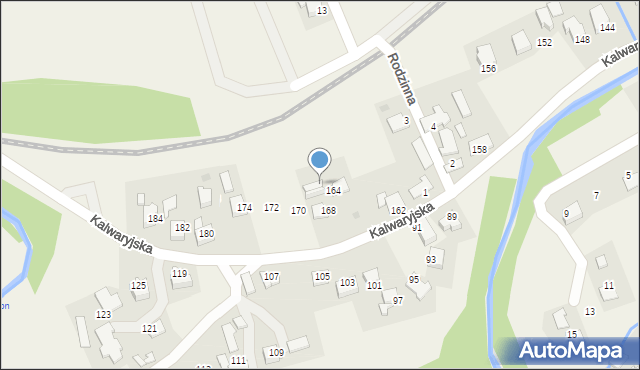 Wola Radziszowska, Kalwaryjska, 166, mapa Wola Radziszowska