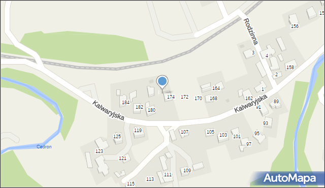 Wola Radziszowska, Kalwaryjska, 176, mapa Wola Radziszowska