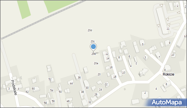Wola Radziszowska, Kalwaryjska, 20b, mapa Wola Radziszowska