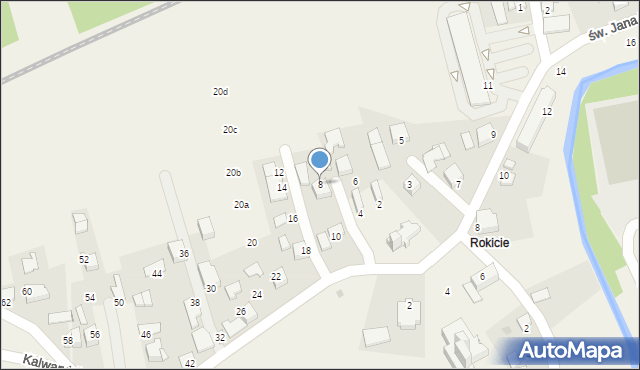 Wola Radziszowska, Kalwaryjska, 8, mapa Wola Radziszowska