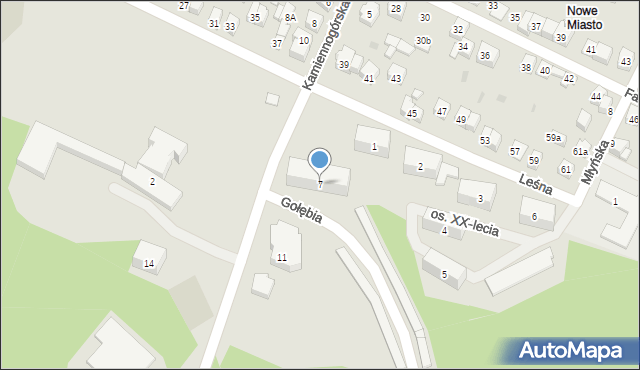 Wolbrom, Kamiennogórska, 7, mapa Wolbrom