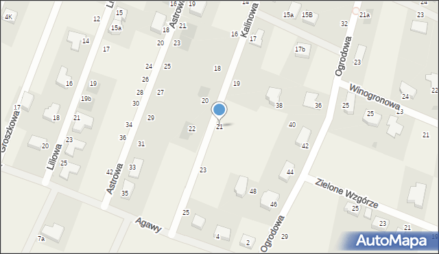 Wołczkowo, Kalinowa, 21, mapa Wołczkowo