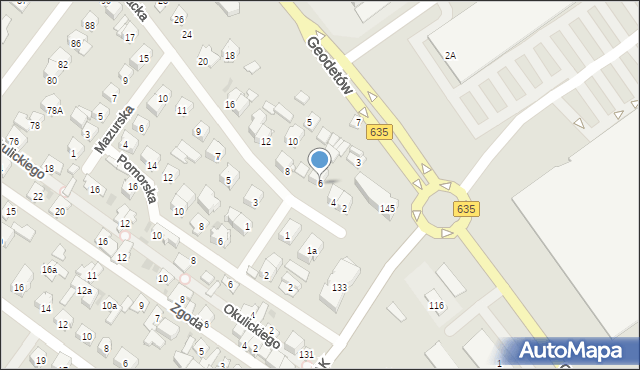 Wołomin, Karpacka, 6, mapa Wołomin