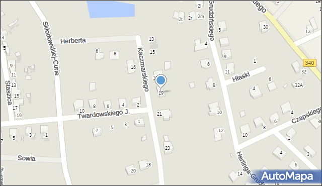 Wołów, Kaczmarskiego Jacka, 19, mapa Wołów