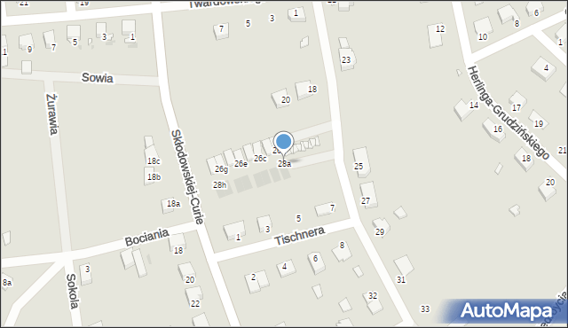 Wołów, Kaczmarskiego Jacka, 28a, mapa Wołów