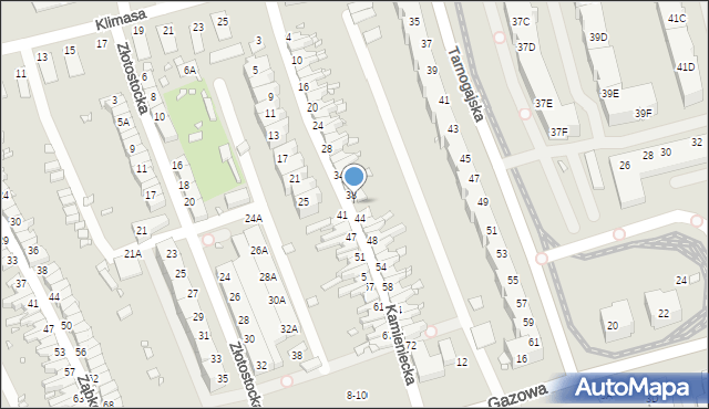 Wrocław, Kamieniecka, 40, mapa Wrocławia