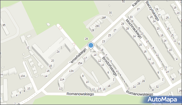 Wrocław, Kamieńskiego Henryka Michała, 19, mapa Wrocławia