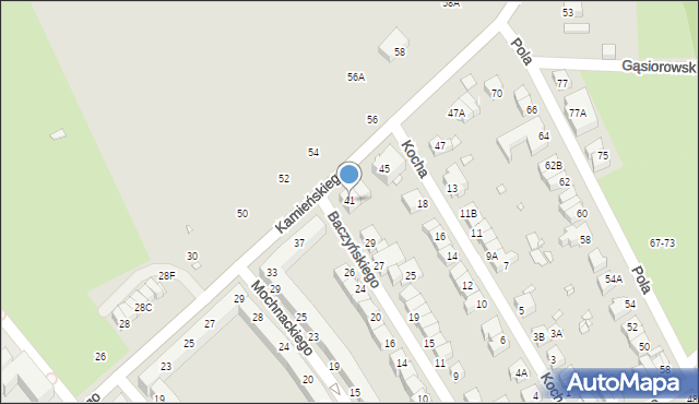 Wrocław, Kamieńskiego Henryka Michała, 41, mapa Wrocławia