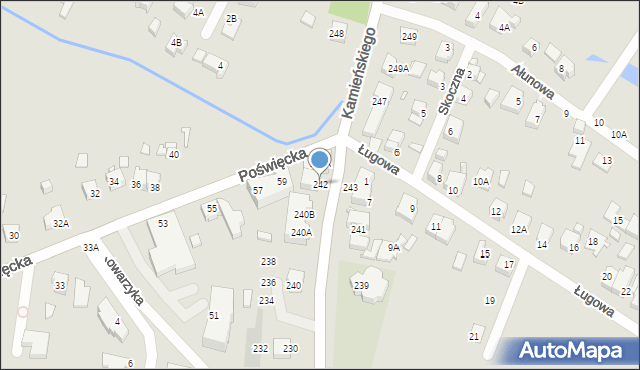 Wrocław, Kamieńskiego Henryka Michała, 242, mapa Wrocławia