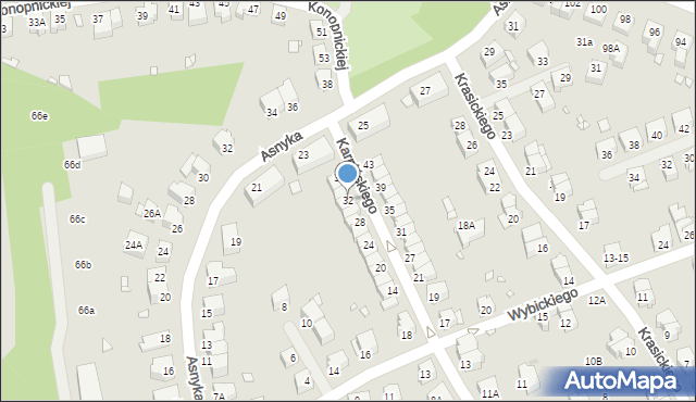 Wrocław, Karpińskiego Franciszka, 32, mapa Wrocławia