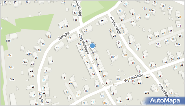 Wrocław, Karpińskiego Franciszka, 35, mapa Wrocławia