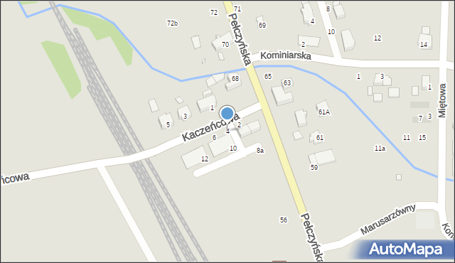 Wrocław, Kaczeńcowa, 4, mapa Wrocławia