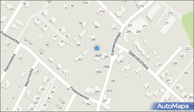 Wrocław, Kamieńskiego Henryka Michała, 260a, mapa Wrocławia