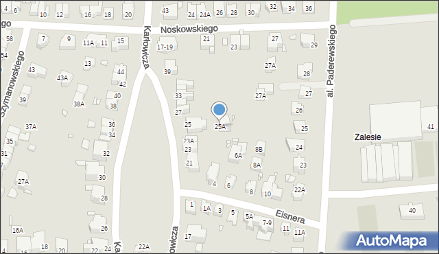 Wrocław, Karłowicza Mieczysława, 25A, mapa Wrocławia