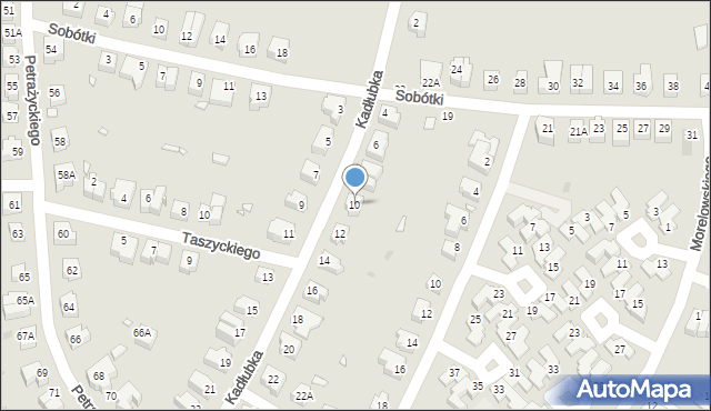 Wrocław, Kadłubka Wincentego, bp., 10, mapa Wrocławia