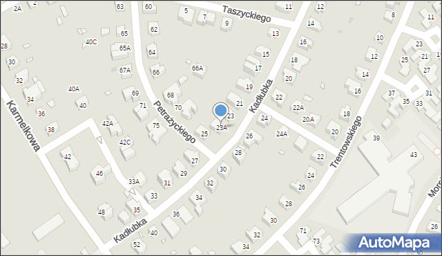 Wrocław, Kadłubka Wincentego, bp., 23A, mapa Wrocławia