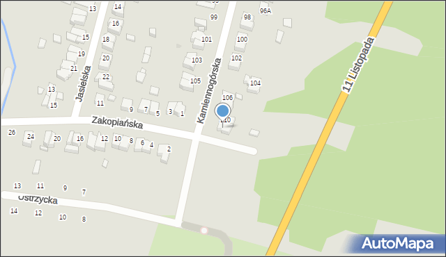 Wrocław, Kamiennogórska, 112, mapa Wrocławia