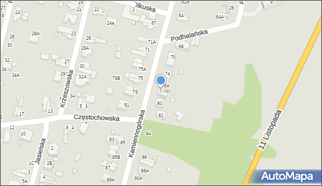 Wrocław, Kamiennogórska, 78, mapa Wrocławia