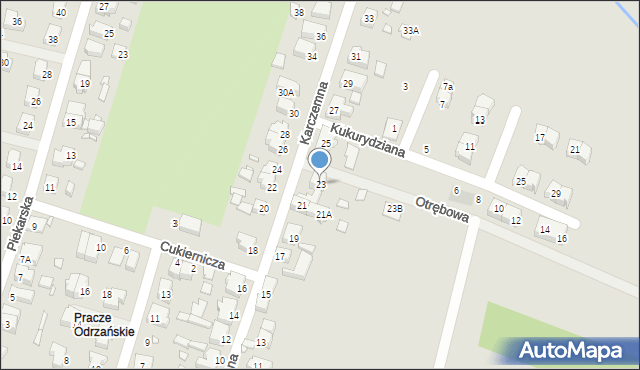 Wrocław, Karczemna, 23, mapa Wrocławia