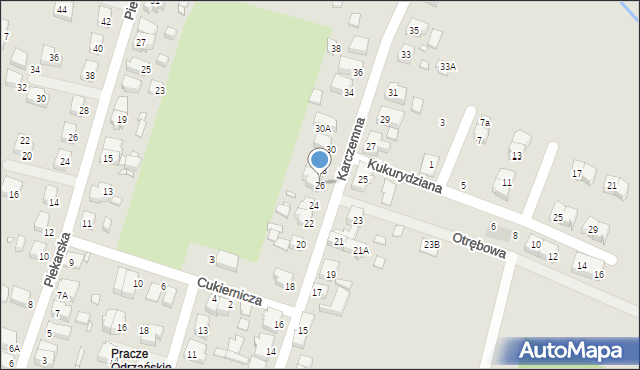 Wrocław, Karczemna, 26, mapa Wrocławia