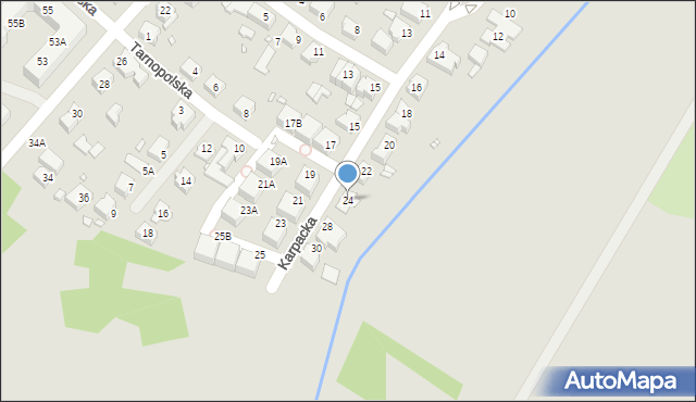 Wrocław, Karpacka, 24, mapa Wrocławia