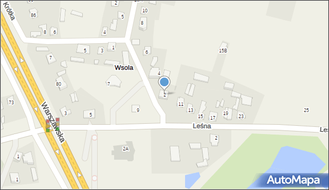 Wsola, Kalinowa, 2, mapa Wsola