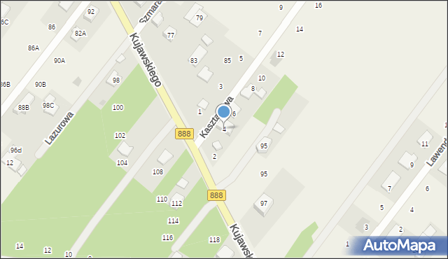 Wyględy, Kasztanowa, 4, mapa Wyględy