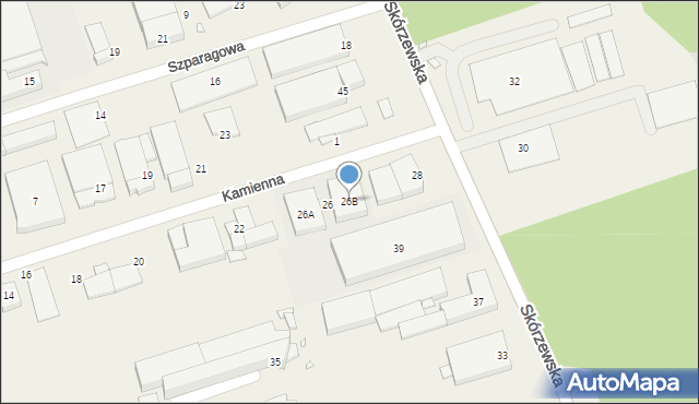 Wysogotowo, Kamienna, 26B, mapa Wysogotowo