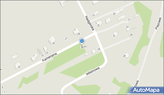 Wyszków, Kameralna, 30, mapa Wyszków
