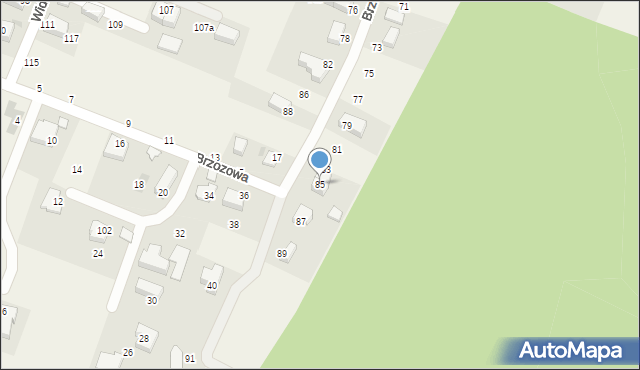 Zabierzów, Kamienna, 85, mapa Zabierzów