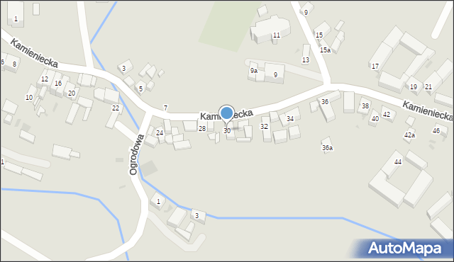 Ząbkowice Śląskie, Kamieniecka, 30, mapa Ząbkowice Śląskie