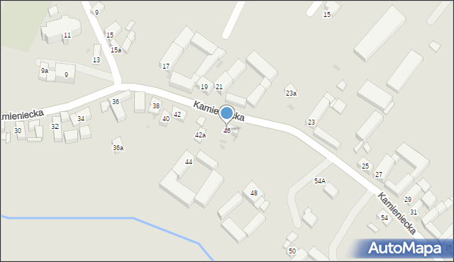 Ząbkowice Śląskie, Kamieniecka, 46, mapa Ząbkowice Śląskie